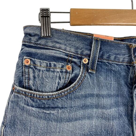 Levi’s 501 Roadside Blues Cut Off Button Fly Shorts 100% Cotton Distressed 29 - Picture 10 of 13